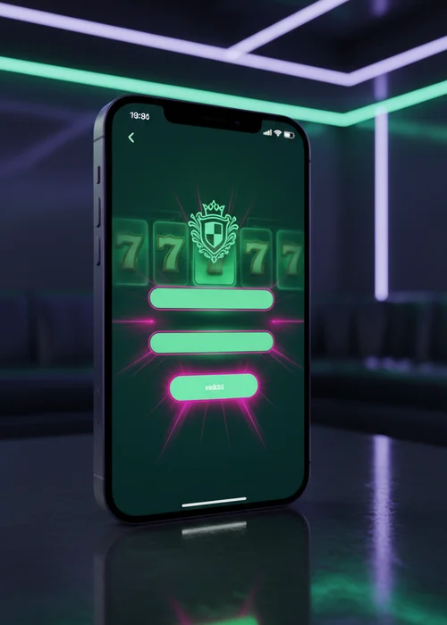 Boa Casino login interface showing email and password fields with a secure padlock icon and dashboard elements